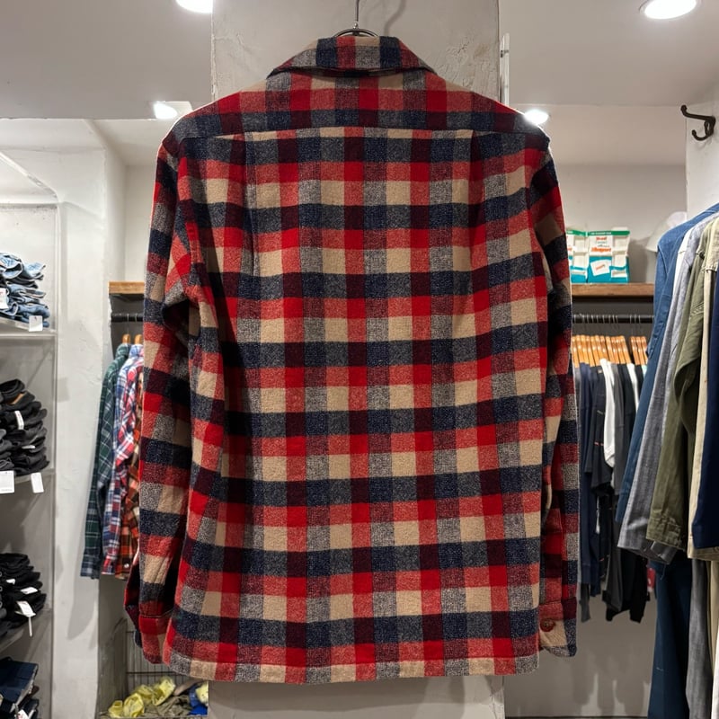 70s 80s ペンドルトン　ボードシャツ　USA製　好配色 70's ペンドルトン 好配色チェック ボードシャツ 表記(L) USA製