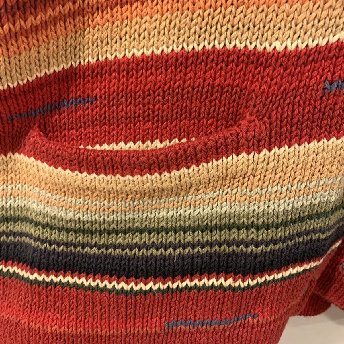 LAUREN Ralph Lauren ネイティブ柄 ショールカラーニット LAUREN Ralph Lauren ネイティブ柄 ショールカラーニット