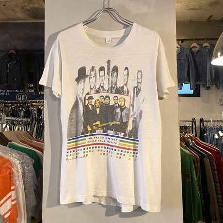 80s　SCREEN STARS　S/S WORLD TOUR Tシャツ　PAUL McCARTNEY　The Beatles　バンドTシャツ　1989/90年　©1989　(S3659)