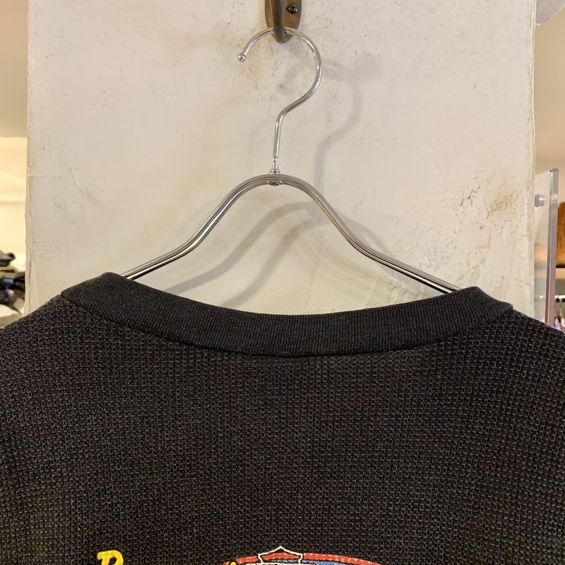 HARLEY-DAVIDSON サーマル刺繍ロンt HARLEY-DAVIDSON MOTOR CLOTHES L/S サーマルTシャツ ワッフル