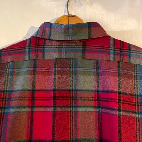 PENDLETON　Wool Shirt　USA製　ウールシャツ　チェック柄　ペンドルトン　(S3823)