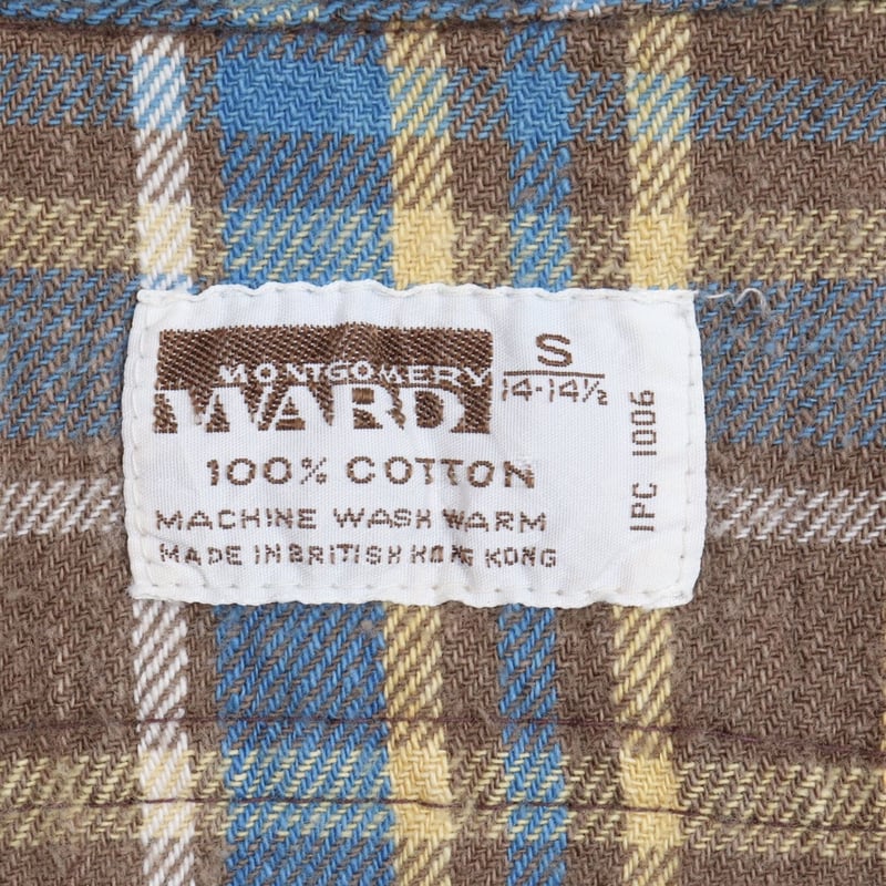 60s 70s MontgomeryWard モンゴメリーワード ネルシャツ Montgomery Ward(モンゴメリーワード) / 60s-70s/ネルシャツ/M