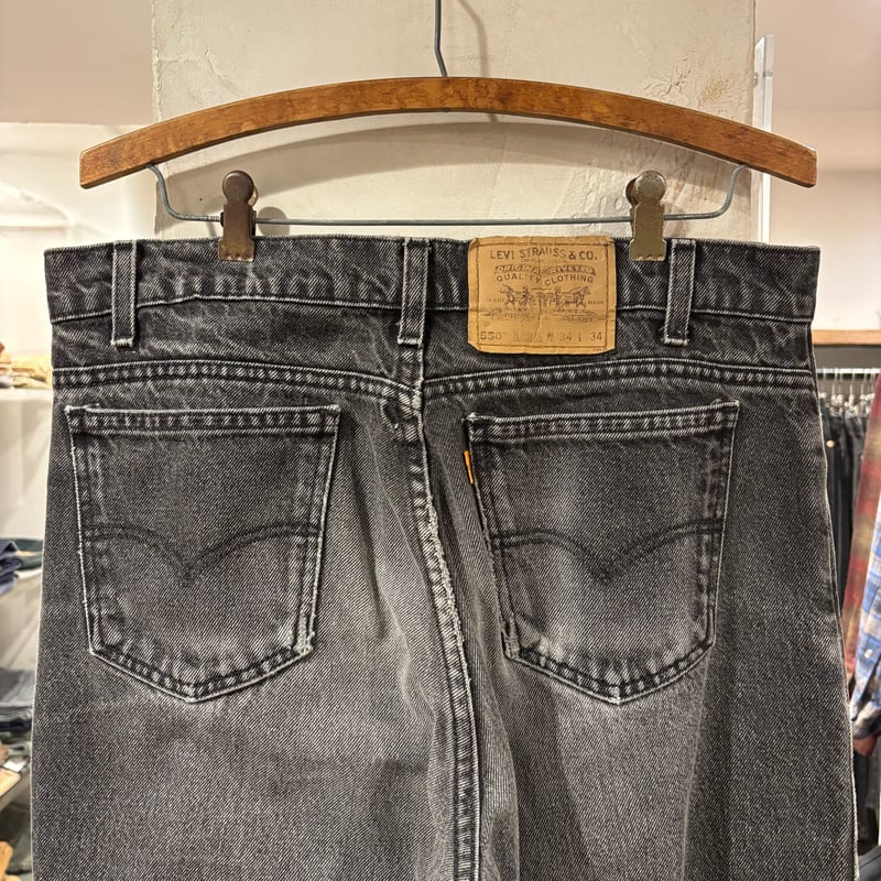 90s Levi's 40550 4159 リーバイス ブラックデニムパンツ 33×31 Pu