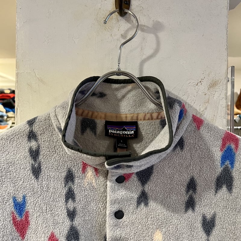 Patagonia シンチラスナップT パタゴニア 総柄 フリースジャケット