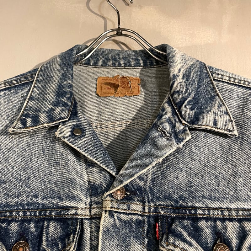 Levi's 70506 80s リーバイス USA製 ケアタグ　42ぐらい L 80s~ Levi's 70506 デニムジャケット USA製 Size 42 4ポケ リーバ