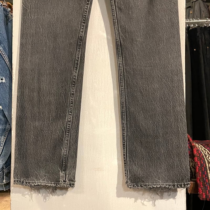 90s Levi's 501 USA製 ブラックデニム 後染め ユーロ企画 90s USA製 ユーロ リーバイス 501 デニムパンツ 36 後染め