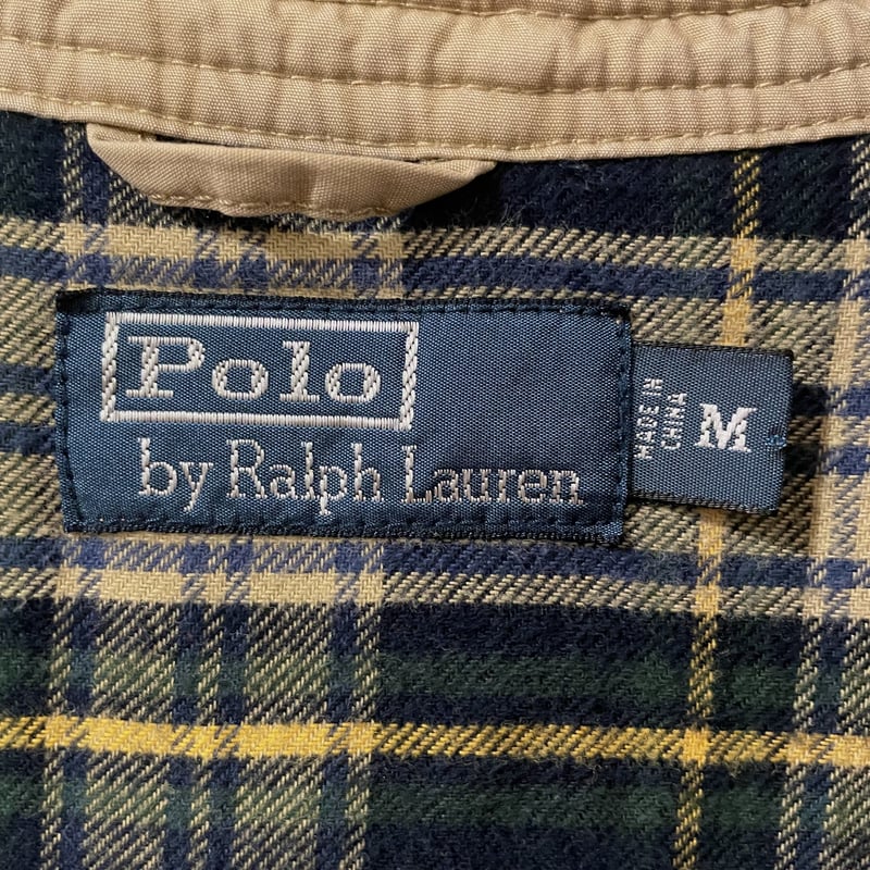 POLO by Ralph Lauren スウィングトップ チェック柄ライナー 襟 POLO by Ralph Lauren スウィングトップ チェック柄ライナー 襟