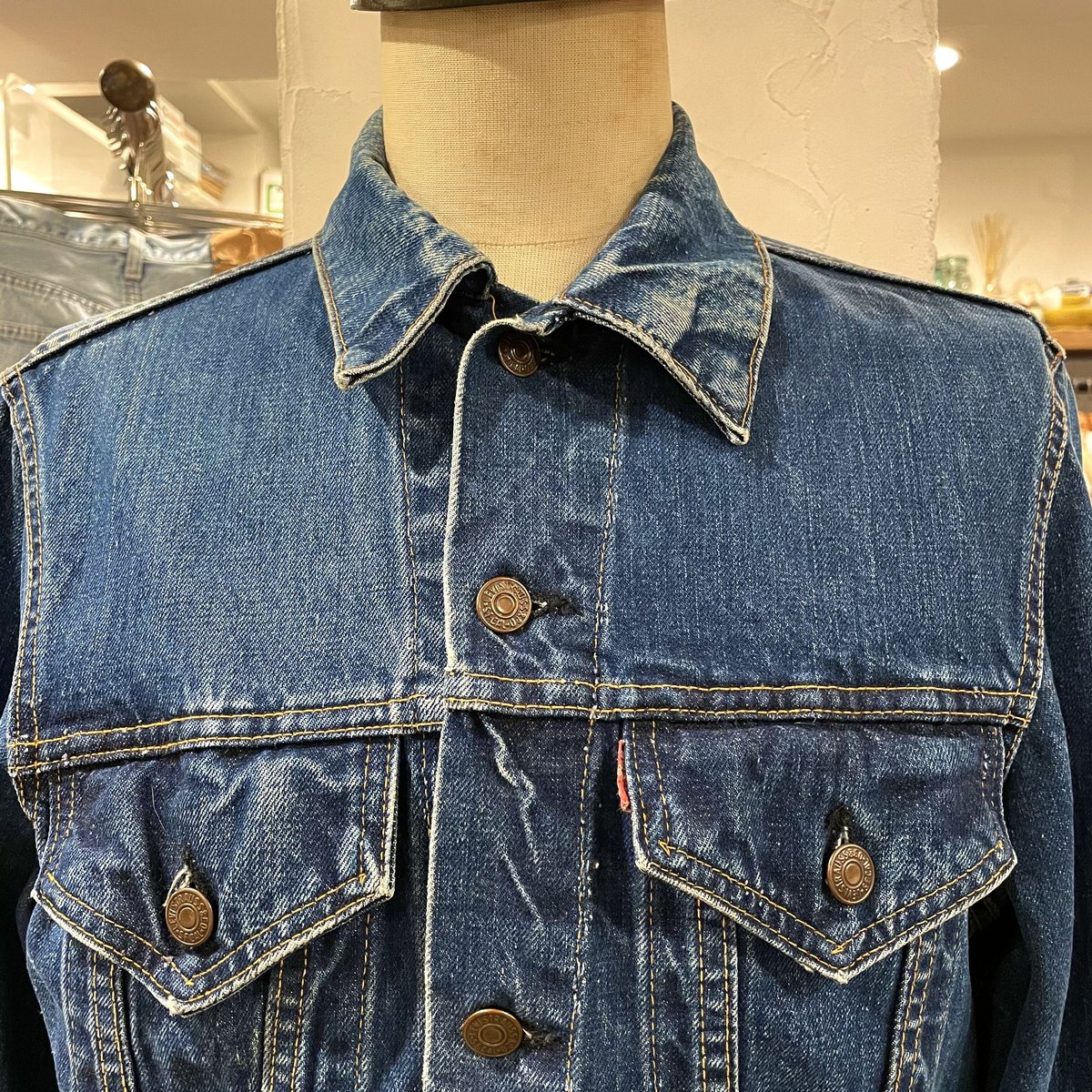 Levis 71205 Big E 60s デニムジャケット ロング丈 小パッチ 不均等Ｖ