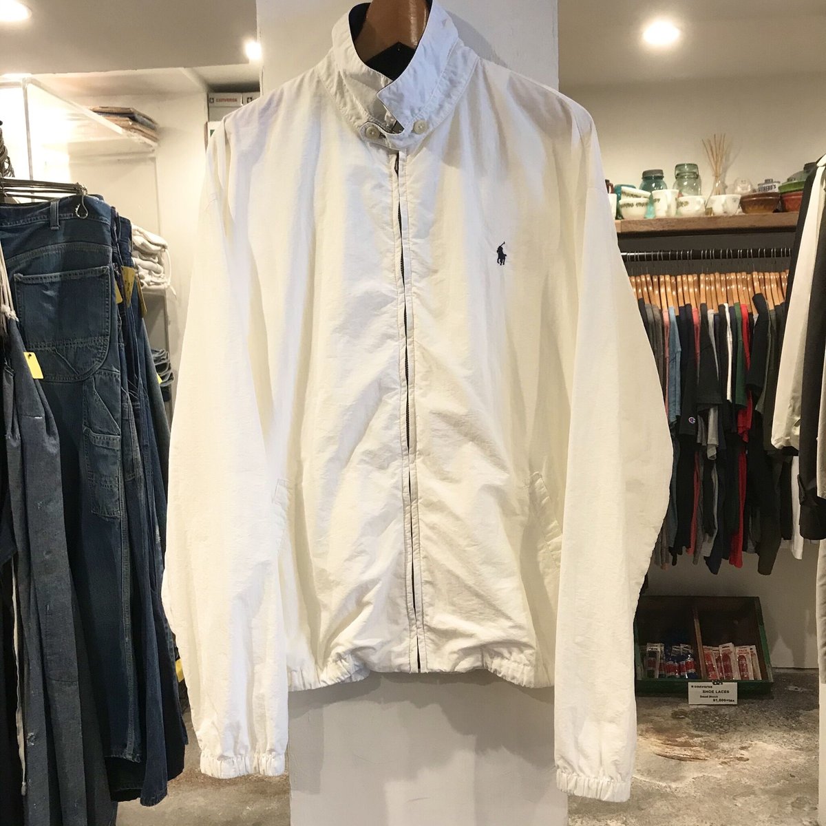 POLO RALPH LAUREN ナイロンジャケット 白 USA製 ラルフローレン POLO RALPH LAUREN ナイロンジャケット 白 USA製 ラルフローレン
