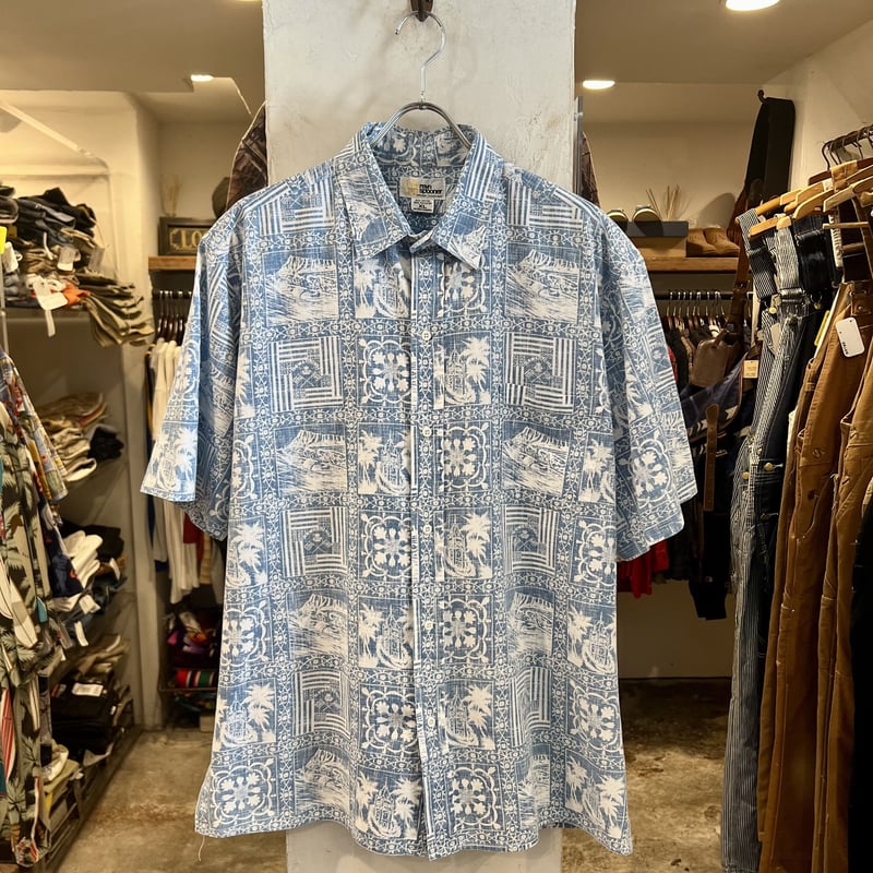 80s reyn spooner ハワイアンシャツ レインスプーナー HAWAII製 (S37