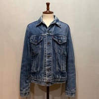 80s　Levi's 71401-0824　デニムジャケット　USA製　Size 42L　ネルライニング　リーバイス　(S5750)