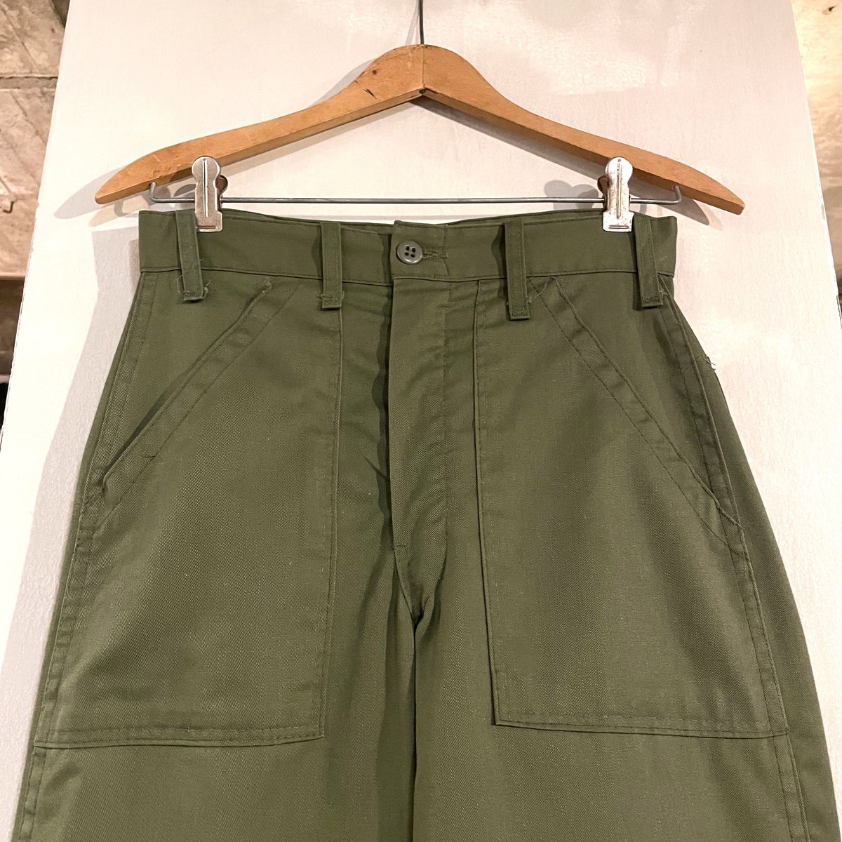 80s ベイカーパンツ 綿ポリ L 36×29 80s US ARMY ベイカーパンツ 28×32 ミリタリーパンツ コットン