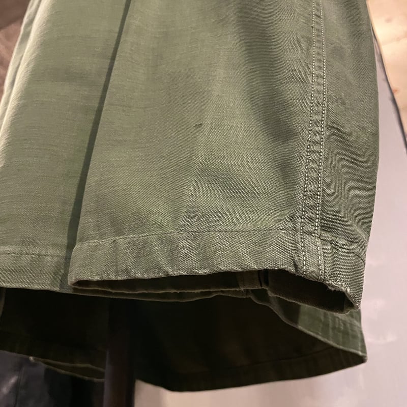 50s US ARMY ユーティリティシャツ 筒袖 1st OG 107 COTTON SAT