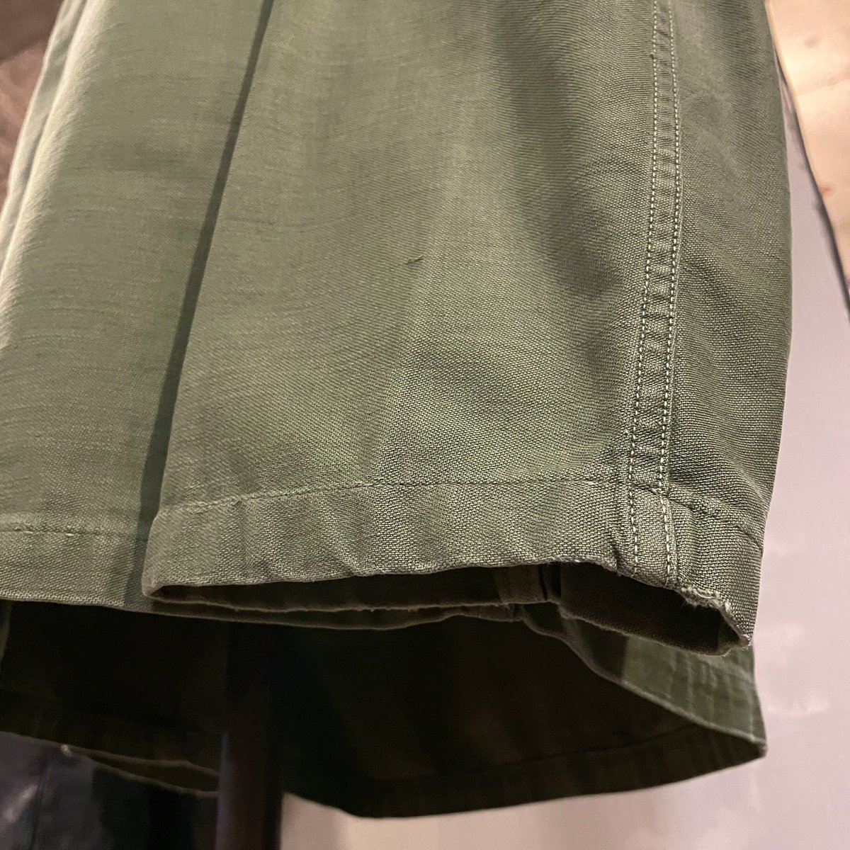 50s US ARMY ユーティリティシャツ 筒袖 1st OG 107 COTTON SAT