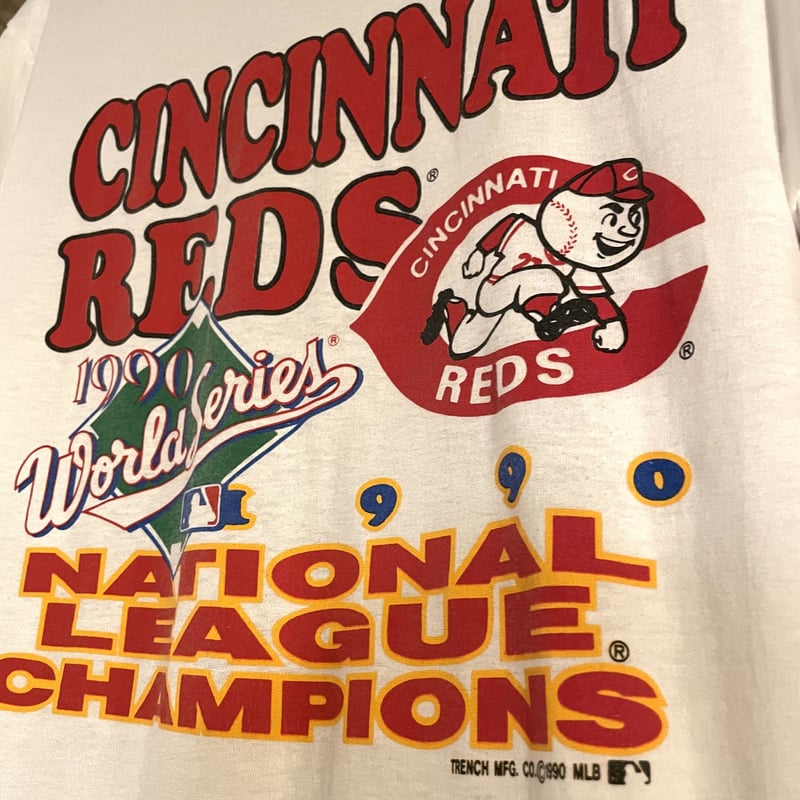 80s MLB CINCINNATI REDS ショートスリーブTシャツ NATIONAL L