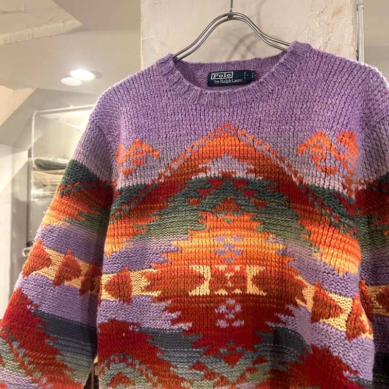 Polo by Ralph Lauren ネイティブ柄ニット ラルフローレン WOOL Polo by Ralph Lauren ネイティブ柄ニット ラルフローレン WOOL