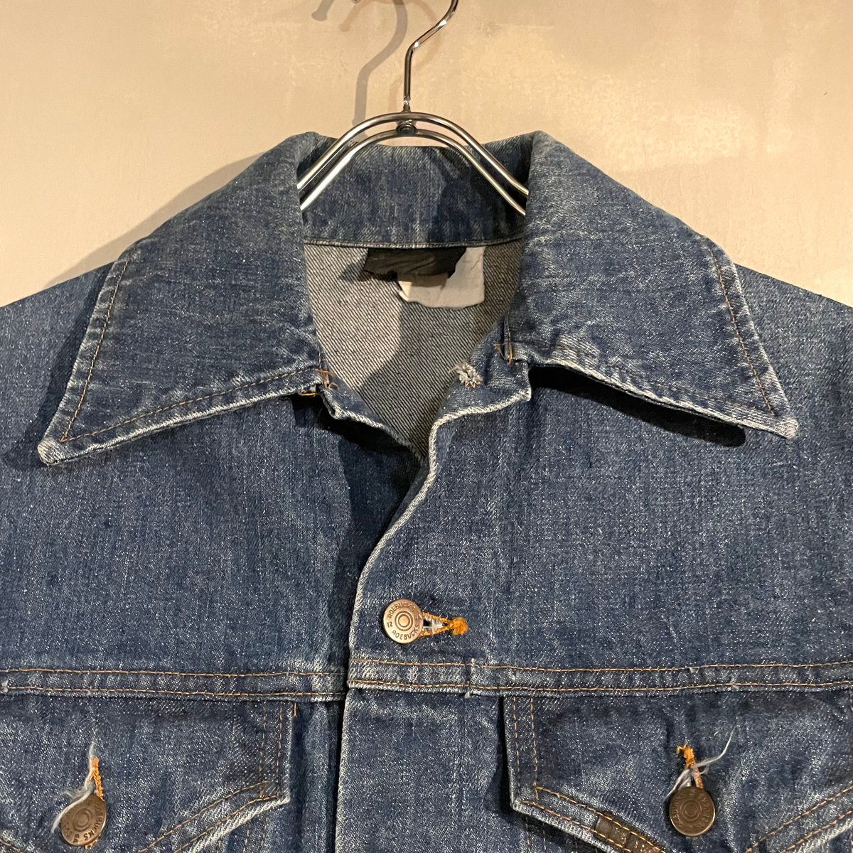 SEARS ROEBUCKS デニムジャケット 40 L 60s 70s 黒タグ Dead-Stock 60s SEARS ROEBUCKS Denim Jacket | Wonder Wear