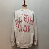 90s　Champion　リバースウィーブ　Reverse Weave　USA製　Size XL　ILLINOIS STATE　刺繡タグ　チャンピオン　(S5386)