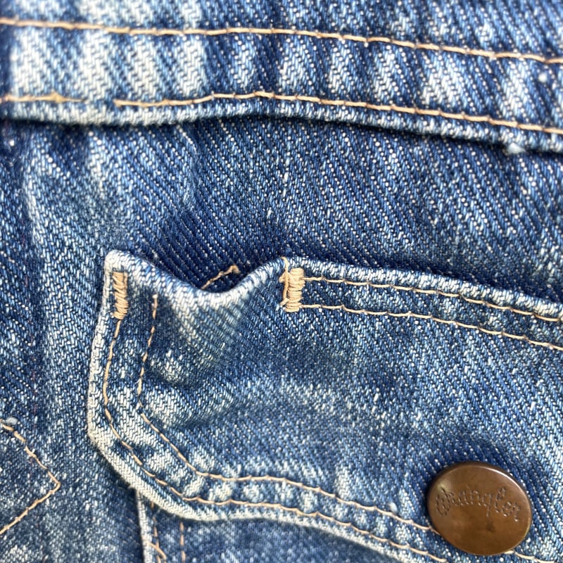 60s Wrangler 11mj デニムジャケット カットオフ バックプリント 60s Wrangler 11mj デニムジャケット カットオフ バックプリント