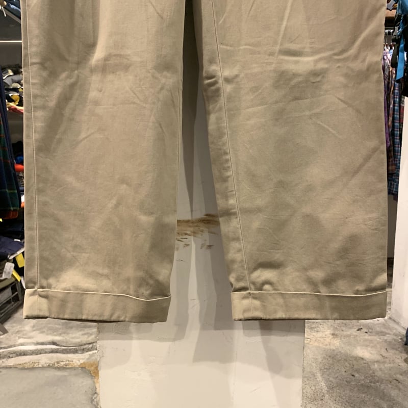 Polo by Ralph Lauren チノパン タック入り ポロチノ ベージュ