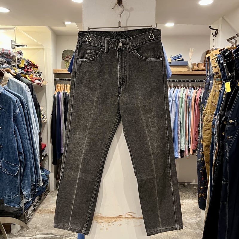 90s~ Levi's 505 後染め ブラックデニム ボタン裏522 オレンジ 90s~ Levi's 505 後染め ブラックデニム ボタン裏522 オレンジ