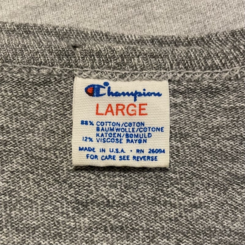 80s Champion S/S ヴィンテージTシャツ 染み込み 88/12 cotton 8