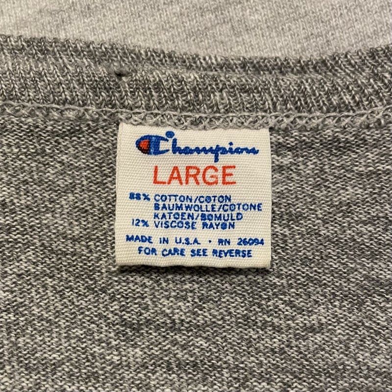 80s Champion S/S ヴィンテージTシャツ 染み込み 88/12 cotton 8...