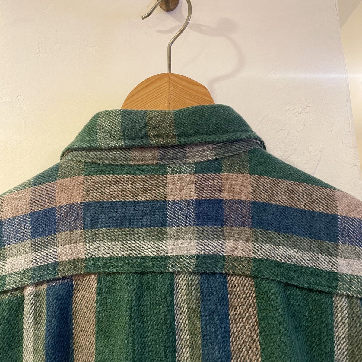 FIVE BROTHER 90s チェック柄 グリーン系 フランネルシャツ ファイブ