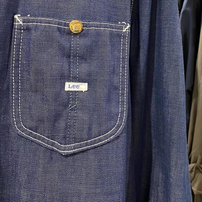 Lee 91-J 70s USA製 デニムカバーオール ユニオンチケット付き Lee 91-J 70s USA製 デニムカバーオール ユニオンチケット付き