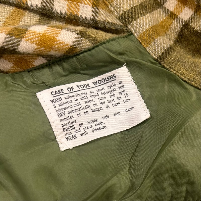 60s PENDLETON ウールチェックシャツ ペンドルトン 好配色 60s PENDLETON ウールチェックシャツ ペンドルトン 好配色