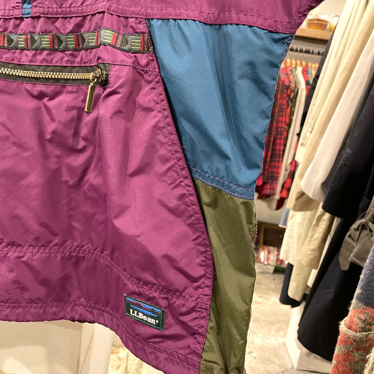 L.L.Bean 90s USA製 アノラックパーカー チロリアンテープ L.L.Bean 90s USA製 アノラックパーカー チロリアンテープ