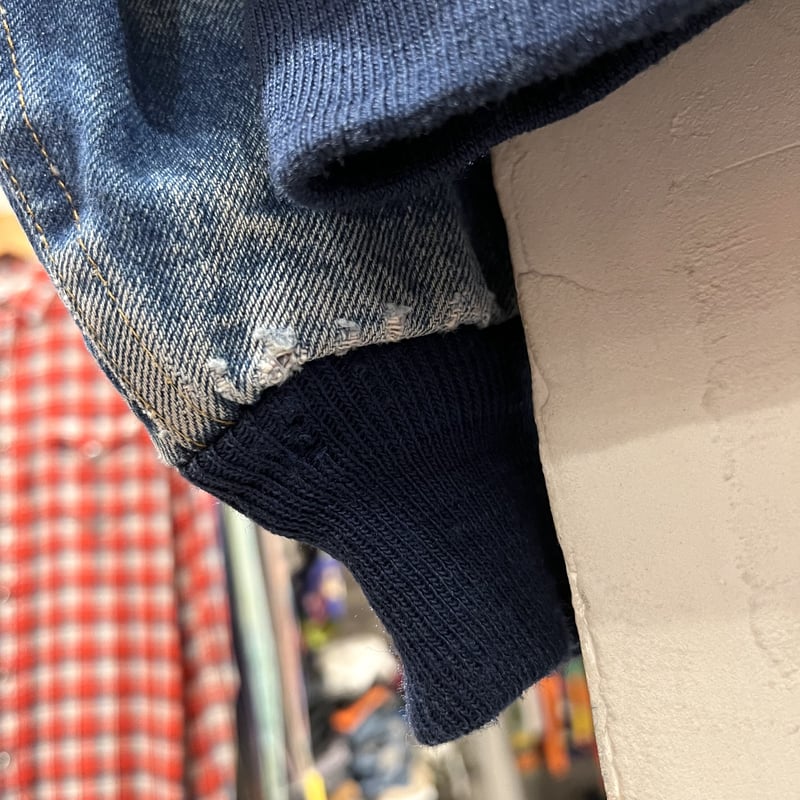 80s Carhartt アクティブジャケット カーハート デニム地 ワーク