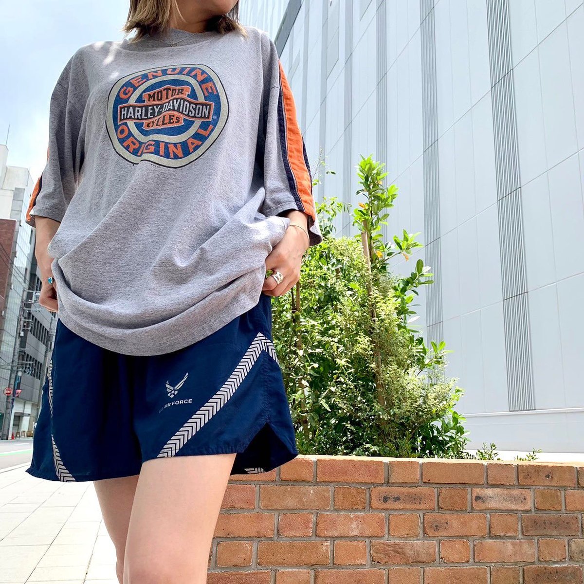 US AIR FORCE トレーニング ショーツ ハーフパンツ リフレクター