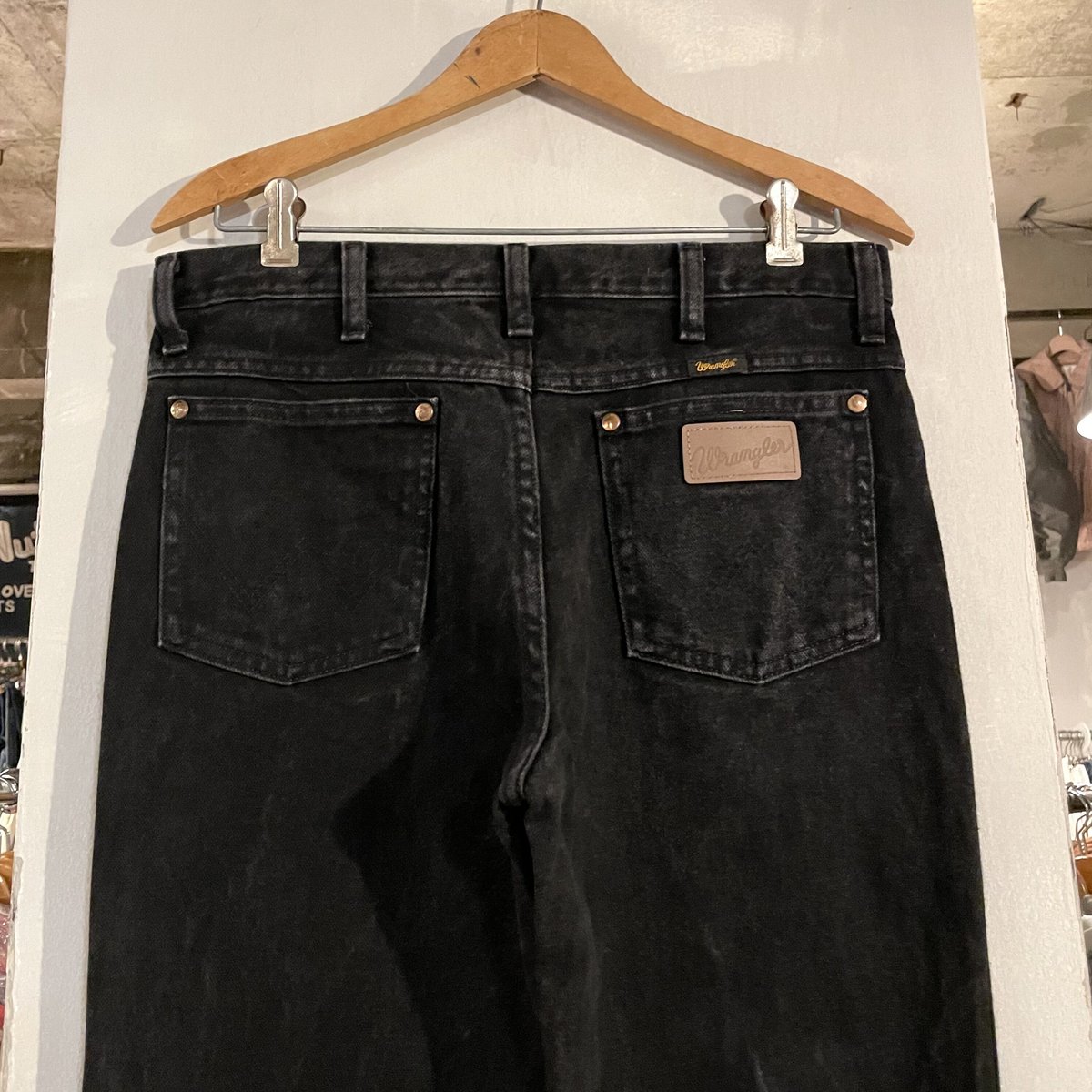 Wrangler 936WBK ブラックデニムパンツ 31×30 ラングラー (S2549)