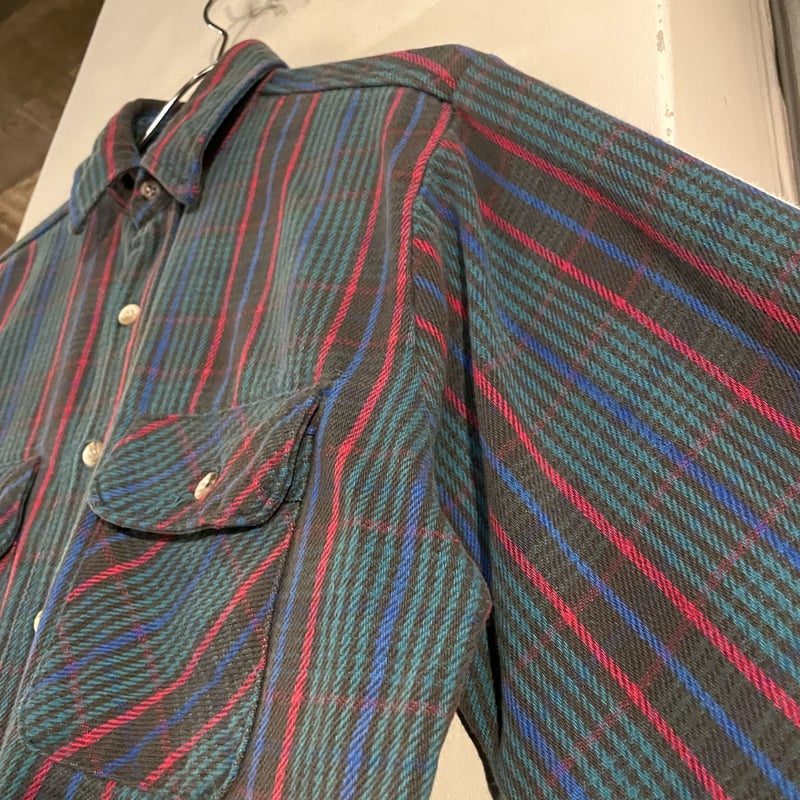 80s FIVE BROTHER ネルシャツ USA製 ファイブブラザー コットン 80s FIVE BROTHER ネルシャツ USA製 ファイブブラザー コットン