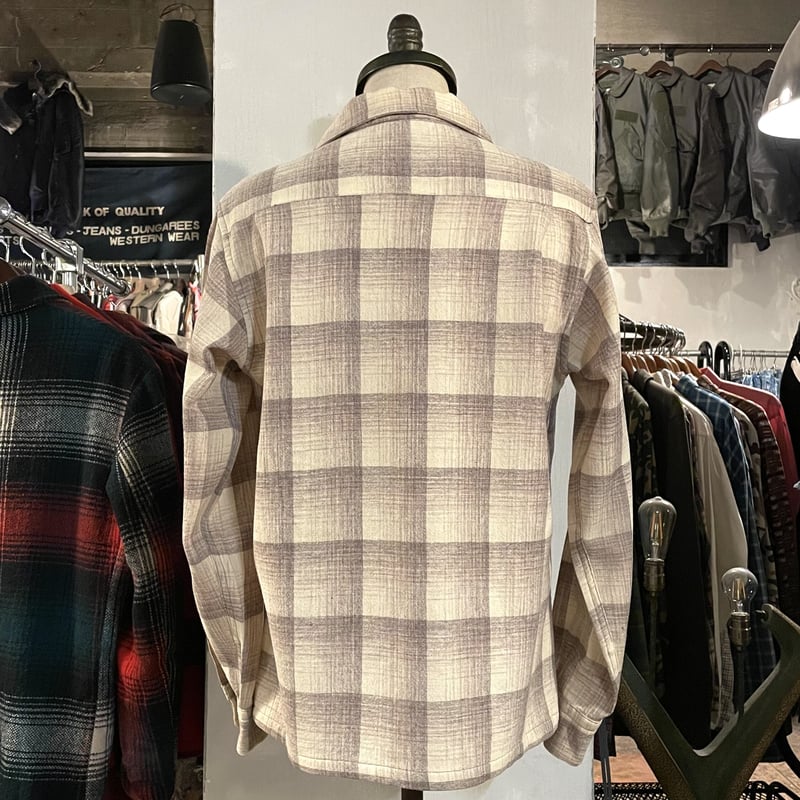 50s Woolrich Vintage Wool Shirt オープンカラーシャツ ウールシ