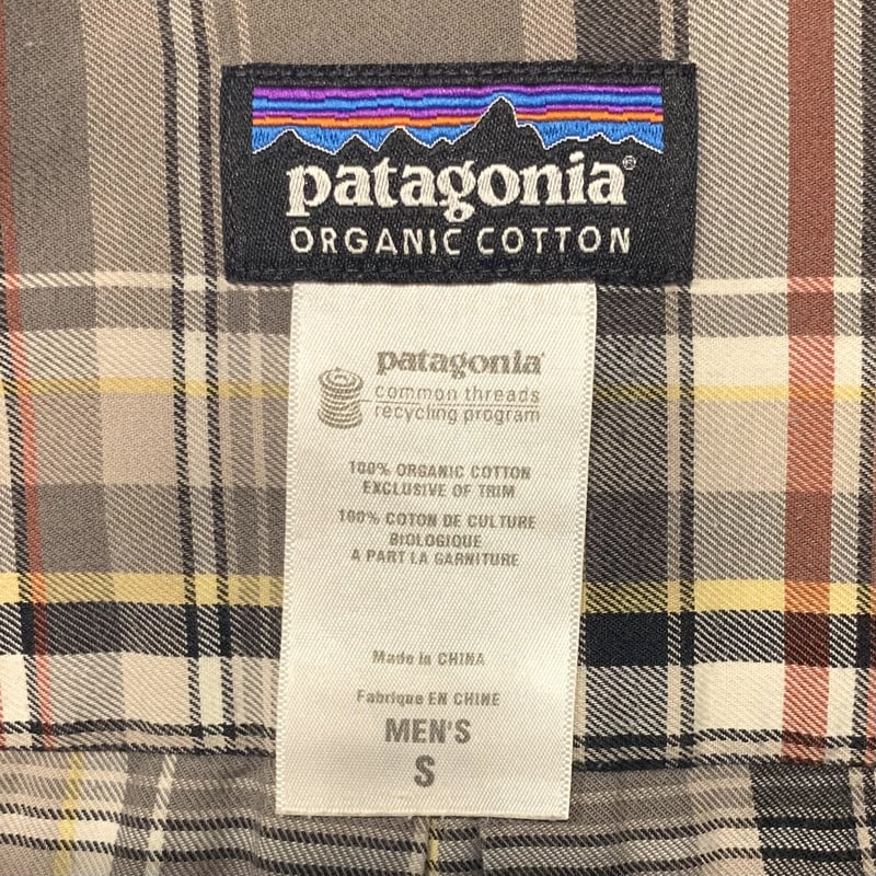 patagonia ピマコットンシャツ ロングスリーブ チェック柄 ORGANIC