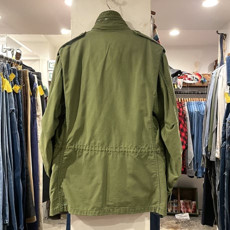 70s　US MILITARY　M-65 Field Jacket　3rdタイプ　ブラスジップ　フィールドジャケット　1972年　ミリタリージャケット　(S1736)