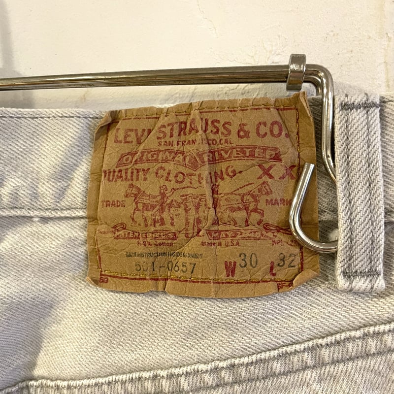 Levi's 501-0657 グレーデニムパンツ リーバイス USA製 80s Levi's 501-0657 グレーデニムパンツ リーバイス USA製 80s