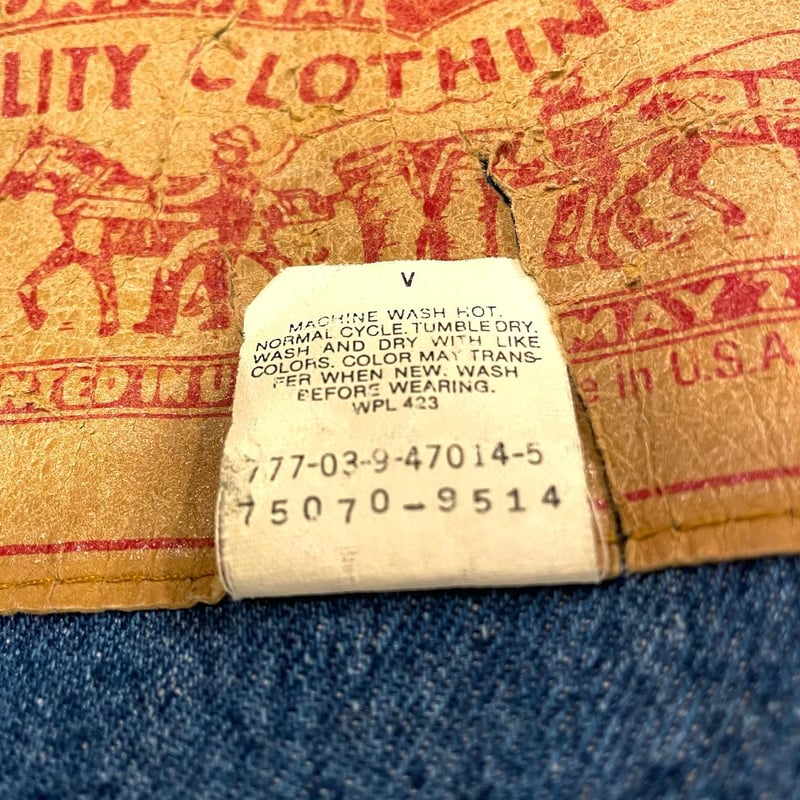 Levis 75070-9514 90s USA製 デニムロングコート 襟コーデュロイ Levis 75070-9514 90s USA製 デニムロングコート 襟コーデュロイ