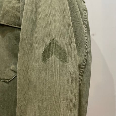 50s　US ARMY　M-47 HBT JACKET　Size SMALL　ミリタリージャケット　ヘリンボーンツイルジ　雰囲気系　(S5704)