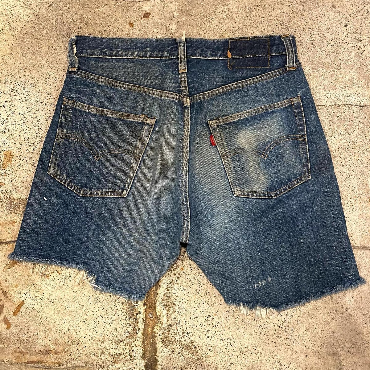 【タイムセール!】 Levi's USA ボタン裏6 バックポケット裏シングル カットオフデニム 66前期 501 パンツ