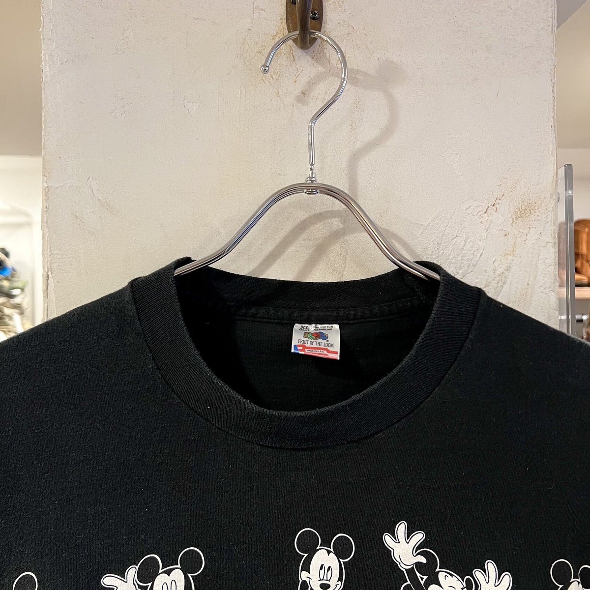 80s FRUIT OF THE LOOM ミッキーTシャツ USA製 Disney ミッキー