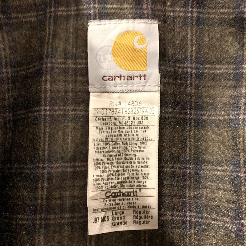 Carhartt デトロイトジャケット ダック地 ワークジャケット モス Carhartt デトロイトジャケット ダック地 ワークジャケット モス