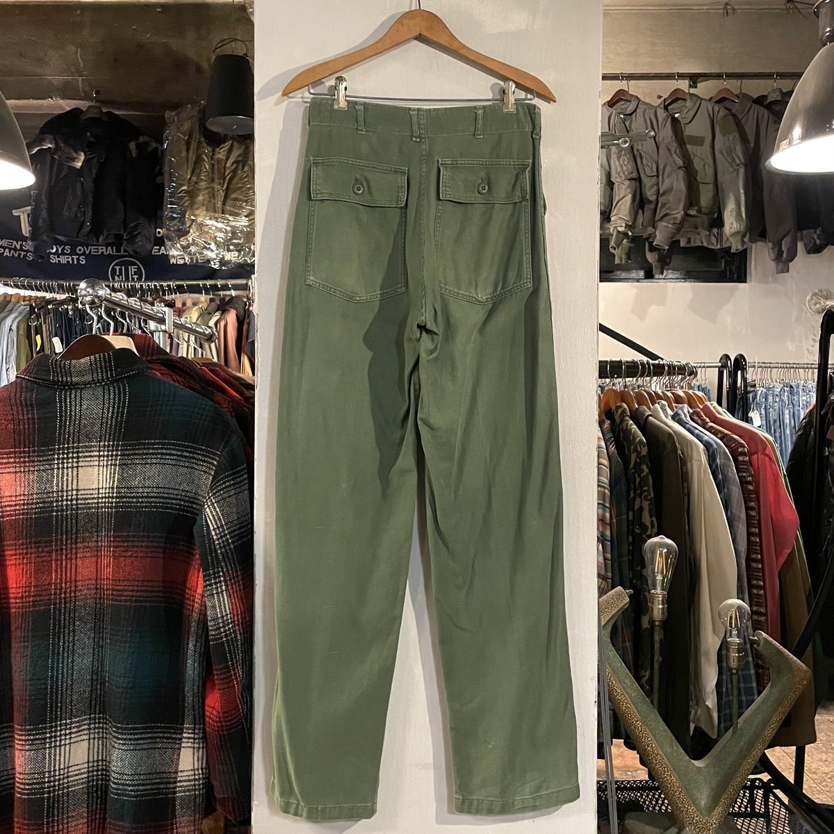 70s アメリカ軍 og107 ベイカーパンツ 32 u.s army 美品 70s US ARMY ベイカーパンツ 28×32 ミリタリーパンツ OG 107 COTTO