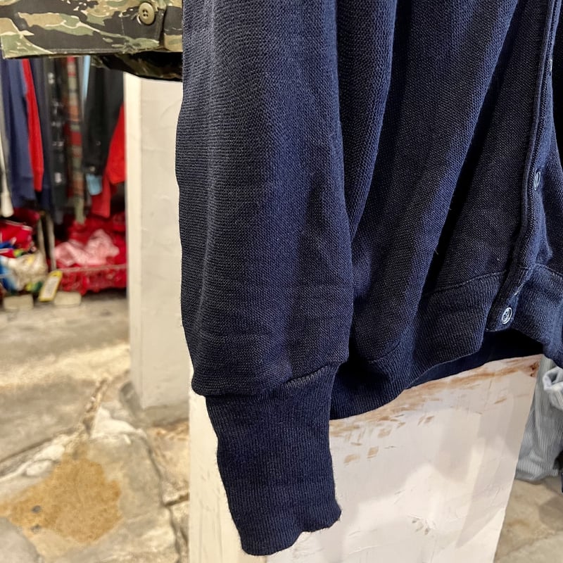 IZOD アクリルカーディガン アイゾッド USA製 ネイビー XL