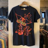 80s　SCREENSTARS　AEROSMITH　S/S Tシャツ　バンT　Permanent Vacation　©︎1988　エアロスミス　(S2393)