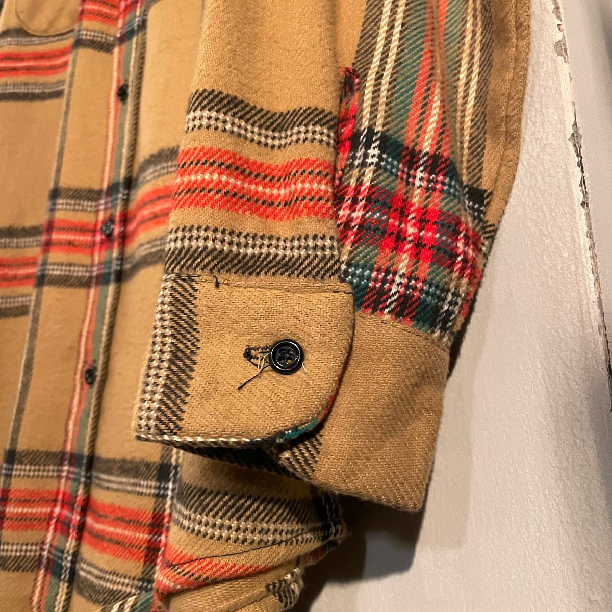 70s Mr.Leggs L/S ネルシャツ DEAD STOCK USA製 Size M コ 70s Mr.Leggs L/S ネルシャツ DEAD STOCK USA製 Size M コ
