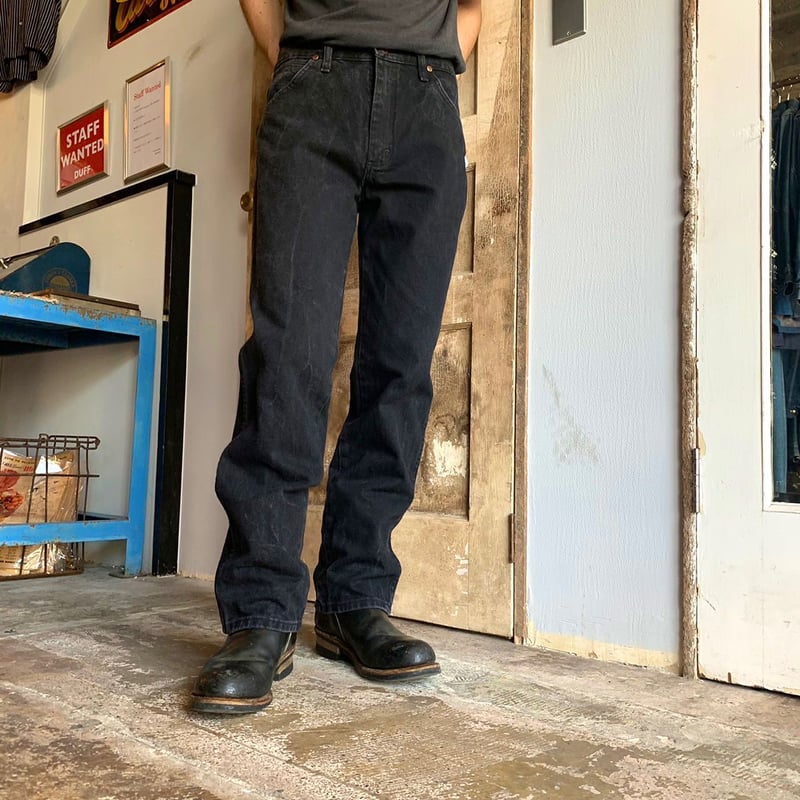 Wrangler 936WBK ブラックデニムパンツ 31×30 ラングラー (S2549)
