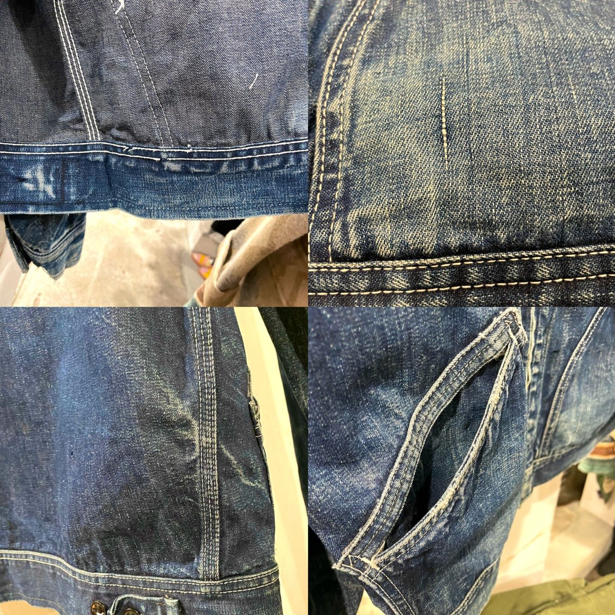 Lee 91-B 70s TALONジップ デニムジャケット 猫目ボタン Lee 91-B 70s TALONジップ デニムジャケット 猫目ボタン